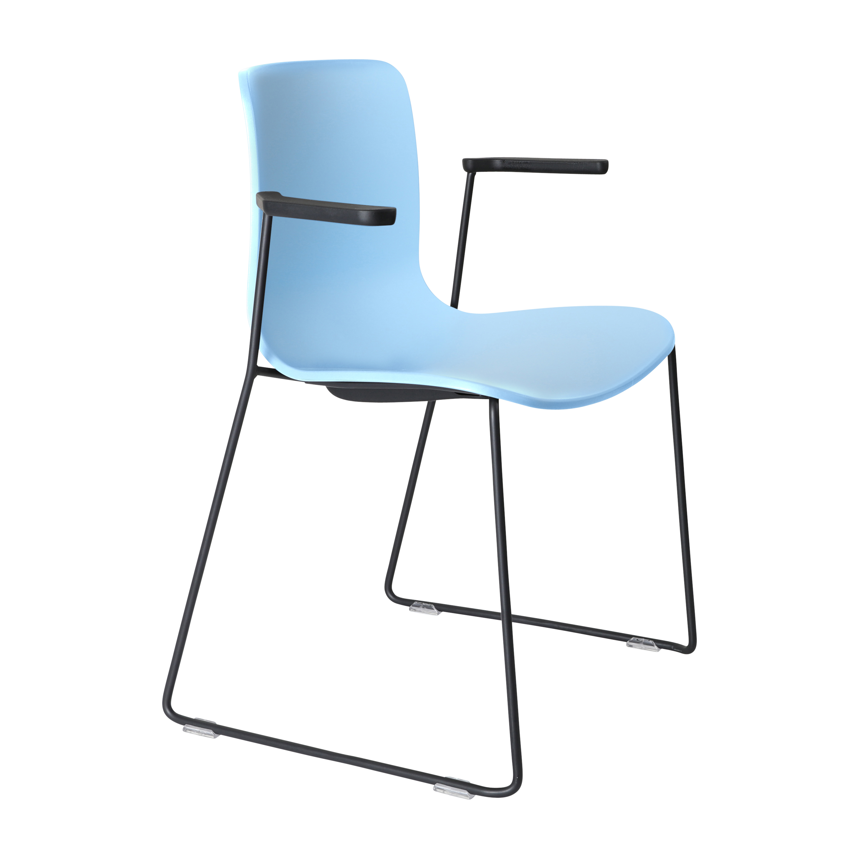 Acti Armchair (Pale Blue / Sled Base Arms)